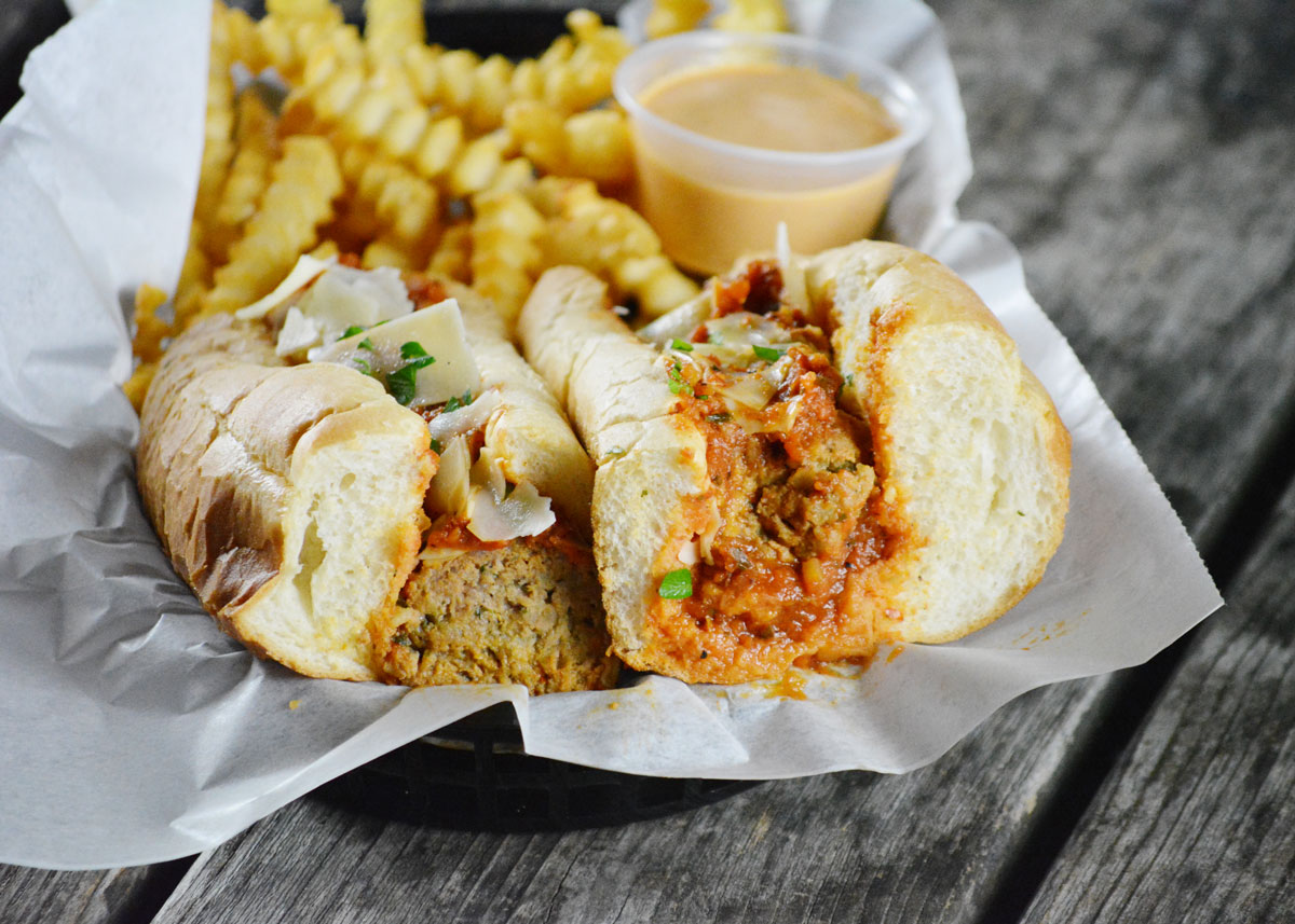 Meatball Hoagie Sandwich